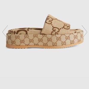 Gucci platform slide sandal